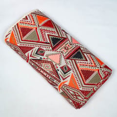 Multi Colour Cotton Acralic Jacquard Fabric