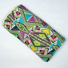 Green Colour Cotton Acralic Jacquard Fabric