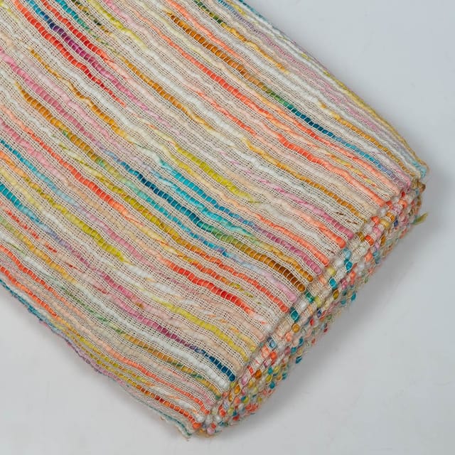 Multi Colour Cotton Jacquard Fabric