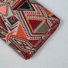 Multi Colour Cotton Acralic Jacquard Fabric