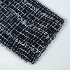 Black Colour Cotton Jacquard Fabric