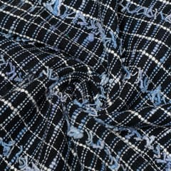 Black Colour Cotton Jacquard Fabric