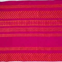 Pink Colour Cotton Jacquard Fabric