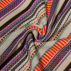 Multi Colour Cotton Jacquard Fabric