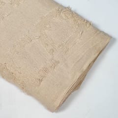 Cream Colour Cotton Jacquard Fabric
