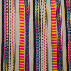 Multi Colour Cotton Jacquard Fabric