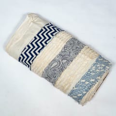 White Colour Cotton Jacquard Fabric