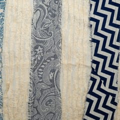 White Colour Cotton Jacquard Fabric