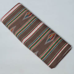 Brown Colour Cotton Acralic Jacquard Fabric