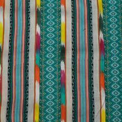 Green Colour Cotton Jacquard Fabric
