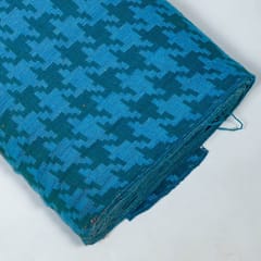Blue Colour Cotton Jacquard Fabric
