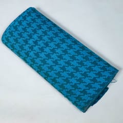 Blue Colour Cotton Jacquard Fabric