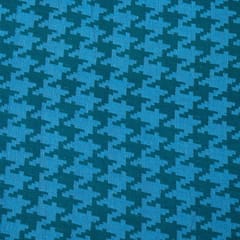 Blue Colour Cotton Jacquard Fabric