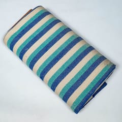Blue Colour Cotton Jacquard Fabric