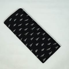 Black Colour Cotton Ikat Fabric