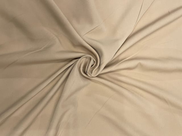 Beige Plain Barbie Crepe Fabric N157L