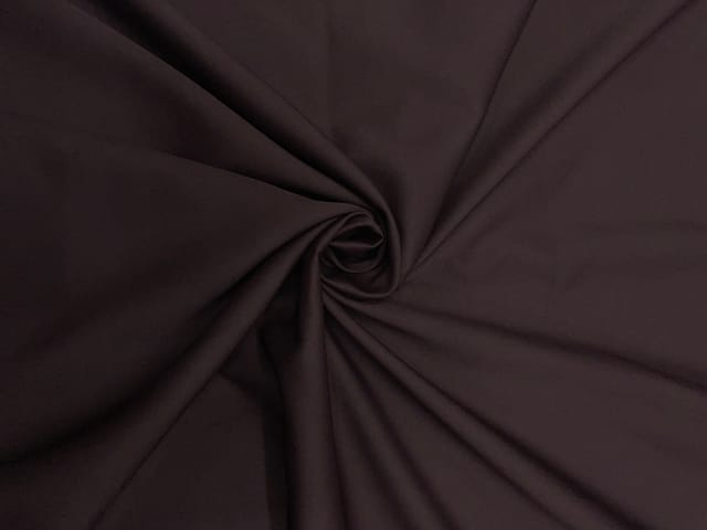 Dark Wine Plain Barbie Crepe Fabric N107