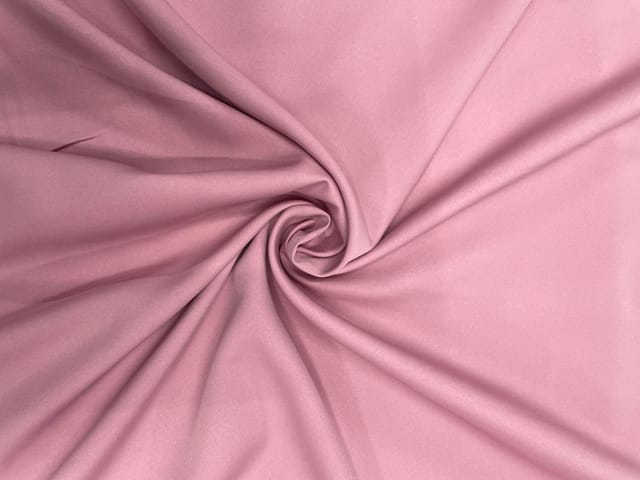 Dusty Pink Plain Barbie Crepe Fabric N191