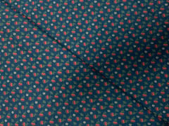 Navy Blue Floral Cotton Lizzybizzy Fabric