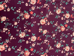 Purple Floral Cotton Lizzybizzy Fabric