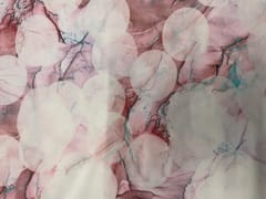 Baby Pink White Abstract Cotton Lizzybizzy Fabric