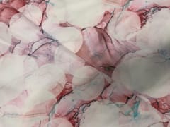 Baby Pink White Abstract Cotton Lizzybizzy Fabric