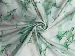 Green Abstract Cotton Lizzybizzy Fabric
