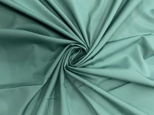 Sea Green Plain Dyed Poplin Fabric