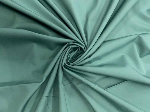 Sea Green Plain Dyed Poplin Fabric