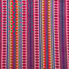 Multi Colour Cotton Acralic Jacquard Fabric