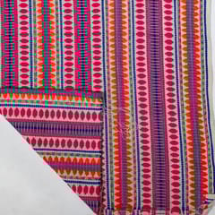 Multi Colour Cotton Acralic Jacquard Fabric