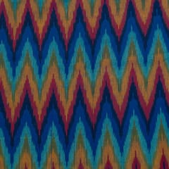 Multi Colour Cotton Ikat Fabric