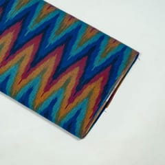 Multi Colour Cotton Ikat Fabric