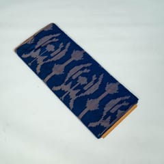 Blue Colour Cotton Ikat Fabric