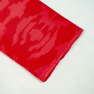 Gajree Colour Cotton Ikat Fabric