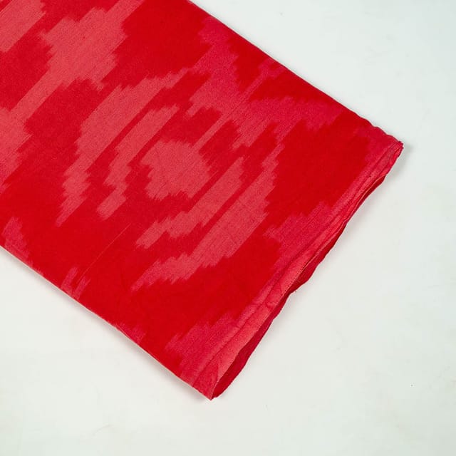 Gajree Colour Cotton Ikat Fabric