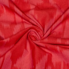 Gajree Colour Cotton Ikat Fabric