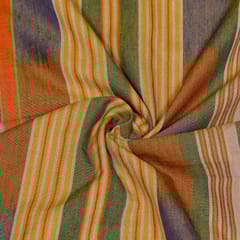 Multi Colour Cotton Ikat Fabric