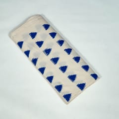 Blue Colour Cotton Ikat Fabric