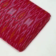 Purple Colour Cotton Ikat Fabric