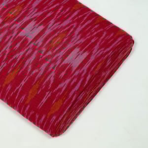 Purple Colour Cotton Ikat Fabric