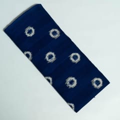 Blue Colour Cotton Ikat Fabric