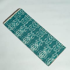 Green Colour Cotton Ikat Fabric