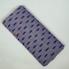 Purple Colour Cotton Ikat Fabric