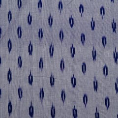 Purple Colour Cotton Ikat Fabric