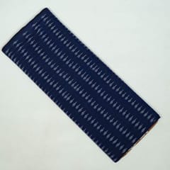 Blue Colour Cotton Ikat Fabric