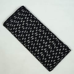Black Colour Cotton Ikat Fabric