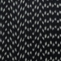Black Colour Cotton Ikat Fabric