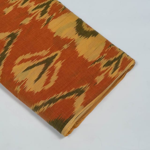 Multi Colour Cotton Ikat Fabric