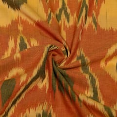 Multi Colour Cotton Ikat Fabric